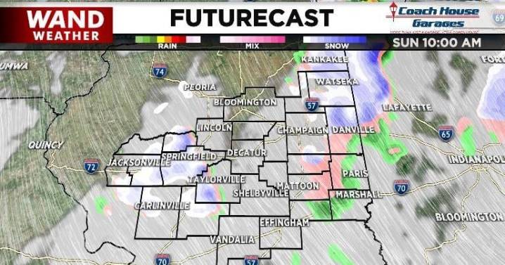 Tracking Sunday Snow Showers