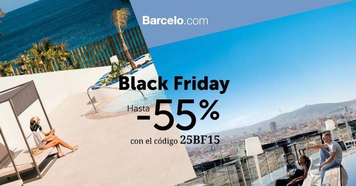 Reserva tu hotel hasta un 55% más barato: ¡ya está aquí el Black Friday de Barceló!