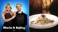 MKR Recipes Semi Final: Maria and Bailey’s Truffle and Porcini Tagliatelle with Wild Mushroom Sauce