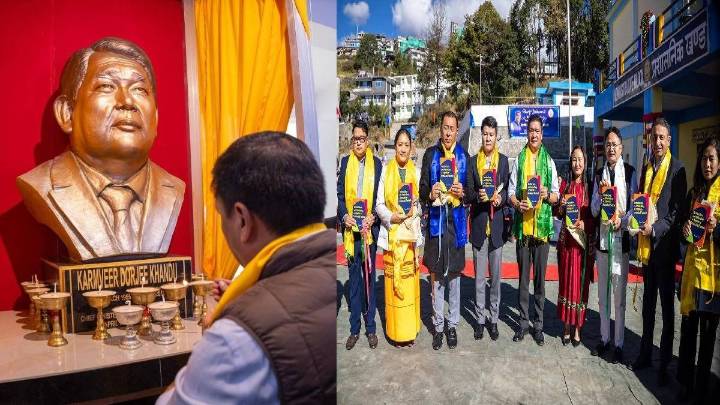 Arunachal: New academic block and bust of late Karamveer Dorjee Khandu inaugurated at Dorjee Khandu Government College