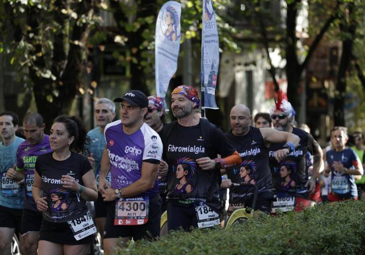 Las salida de la Behobia - San Sebastián, en imágenes