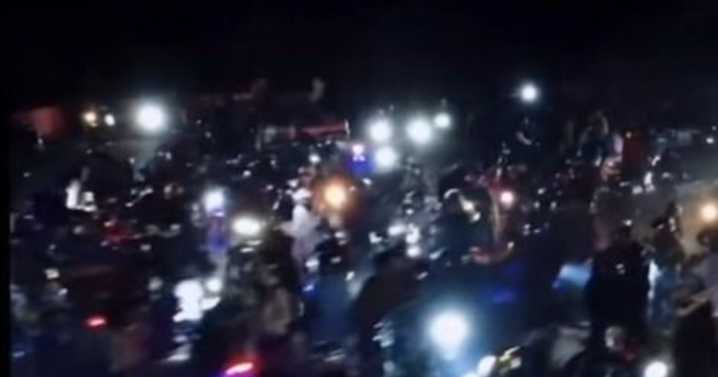 Una caravana de motos, entre la diversión y los ruidos molestos