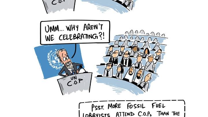 On fossil fuel lobbyists and UN climate talks | Green Humour by Rohan Chakravarty