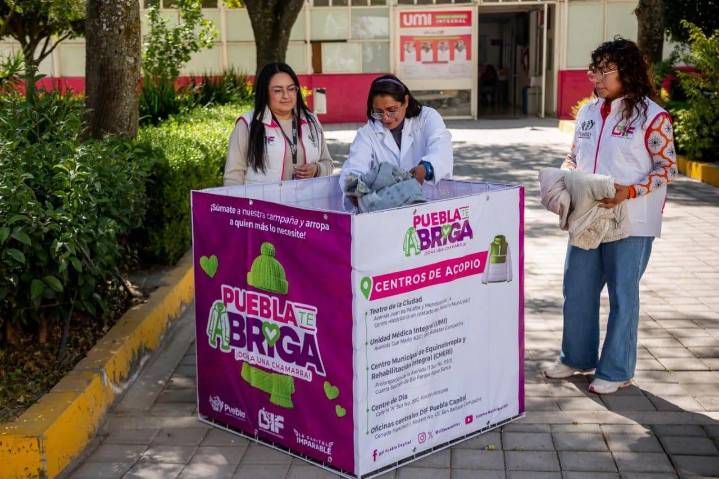 Unidad Médica Integral del SMDIF se suma a campaña “Puebla te abriga, dona una chamarra”