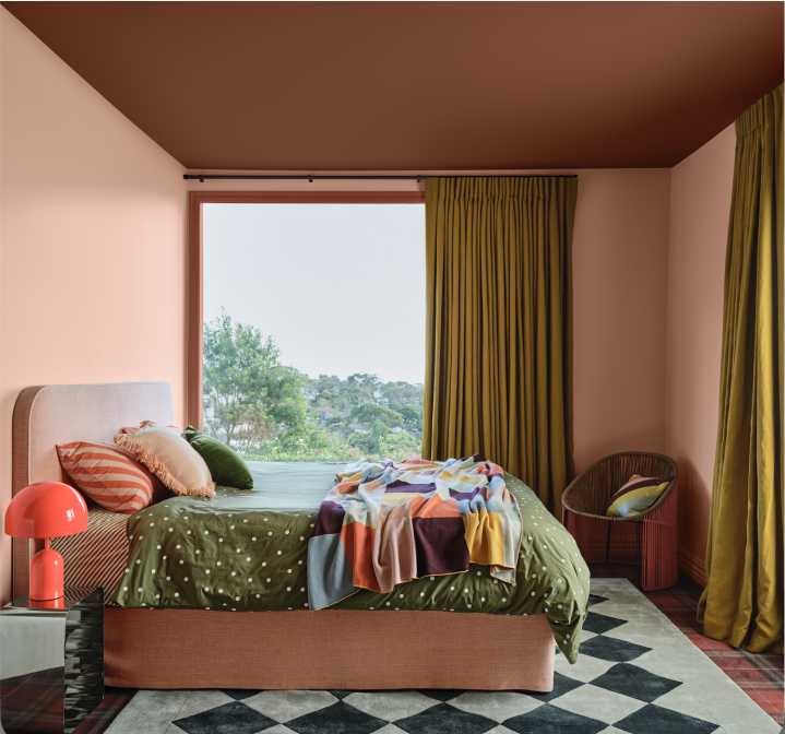 Move Over, Color Drenching— Color Capping Will Dominate 2026 Interiors