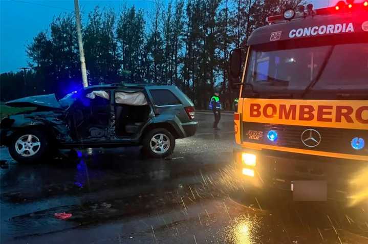 Accidente dejó un herido grave en Concordia