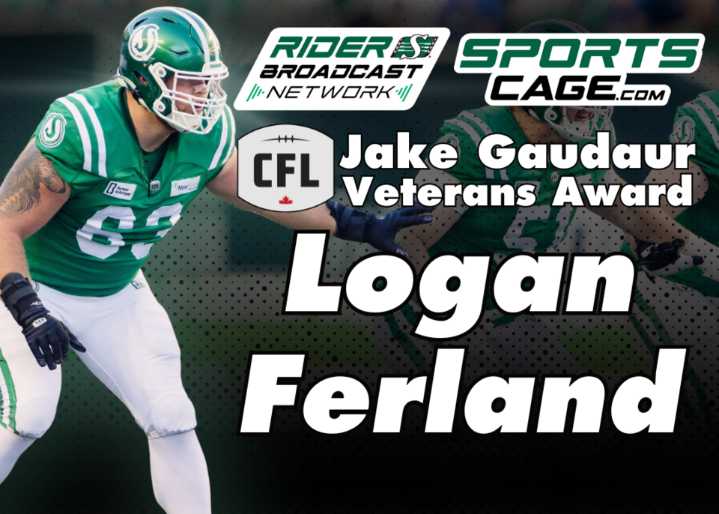 Melfort’s Logan Ferland wins fourth straight Jake Gaudaur Veterans’ Award for Saskatchewan Roughriders