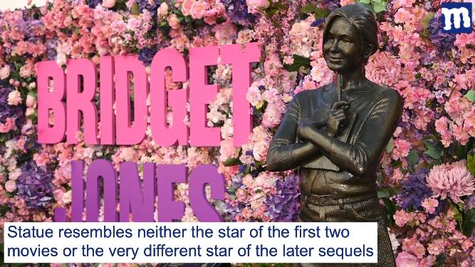 Bridget Jones statue doesn't look like either Renee Zellweger
