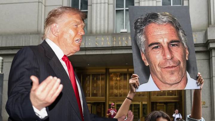 Correos de Epstein revelarían que Trump “pasó horas” en su casa junto a una víctima de trata de personas