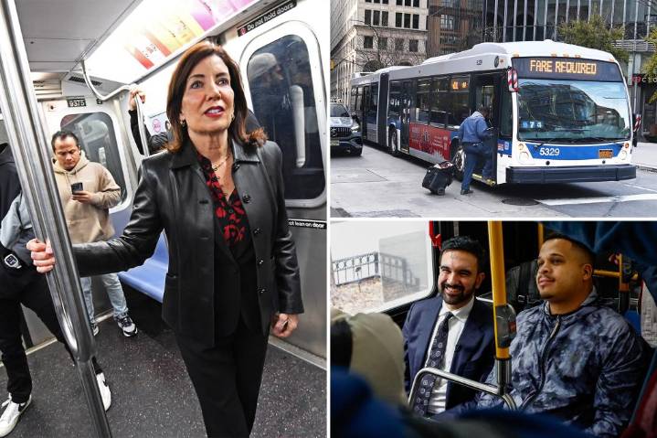 Kathy Hochul talking with Zohran Mamdani's team about free NYC buses