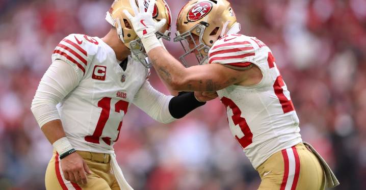 Christian McCaffrey pays Brock Purdy ‘huge compliment’ as he surpasses Patrick Mahomes