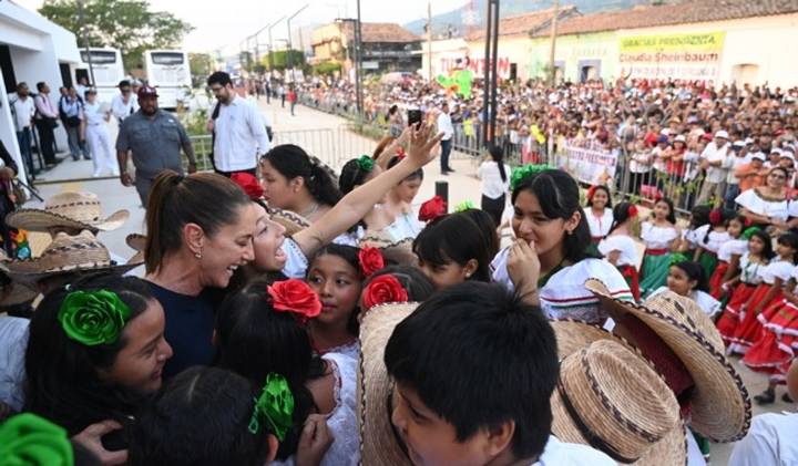 Inaugura Sheinbaum primera fase de la Línea K del Tren Interoceánico en Oaxaca