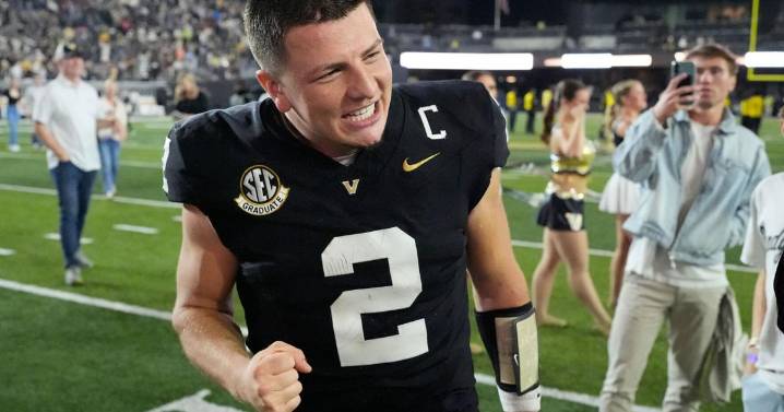 AP Player of the Week: Vandy's Diego Pavia piles up 489 yards of total offense in OT win over Auburn