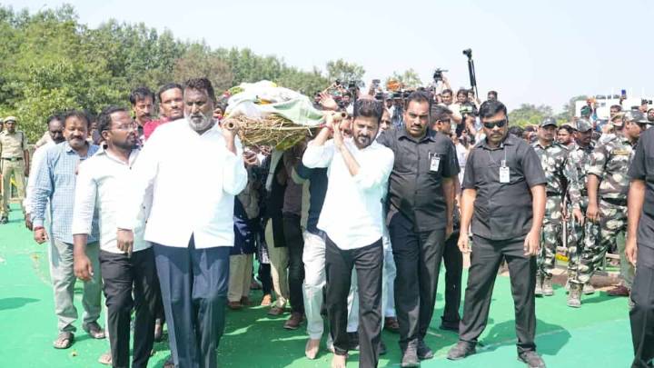 Telangana Poet Ande Sri laid to rest with full state honours