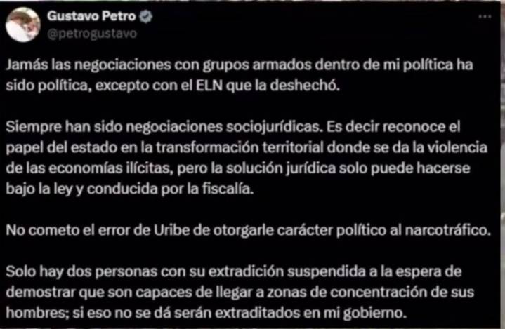 Bofetada de Gustavo Petro a los diálogos territoriales de paz en Nariño.