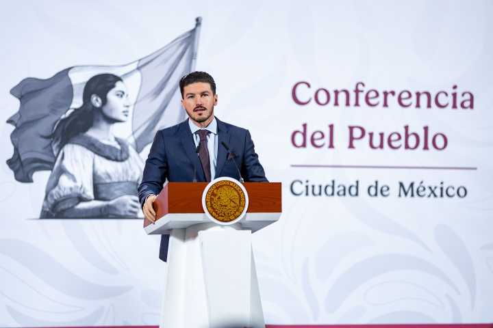 Pide Samuel junto a Sheinbaum que le aprueben presupuesto