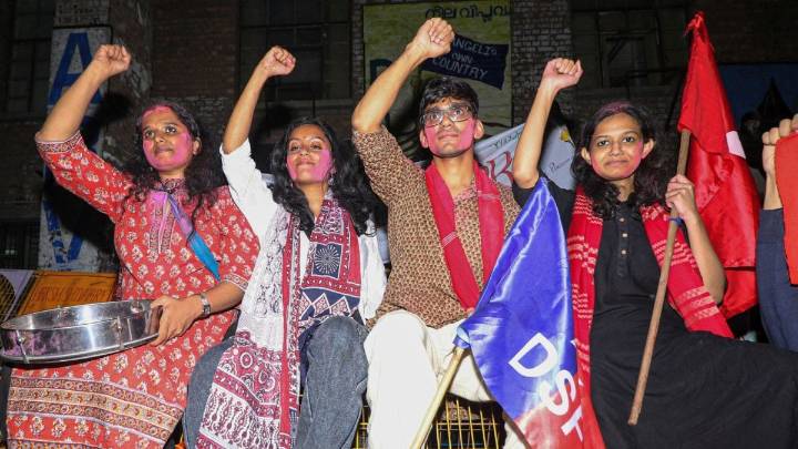 JNUSU Polls: Left Unity Sweeps All 4 Central Posts After Close Contest With ABVP