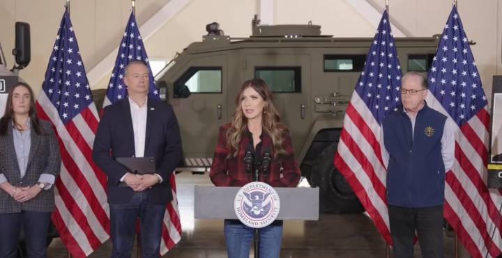 Noem announces 223 immigration arrests in roadway blitz with Indiana State Police