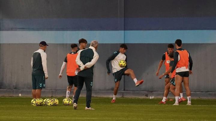El Málaga CF vuelve al trabajo con Pellicer al mando y muchas bajas