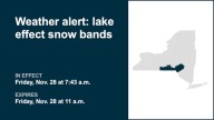 NY weather: Weather alert for lake effect snow bands in part of New York until Friday midday