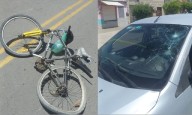 Un ciclista fue trasladado en código rojo tras ser embestido por un auto