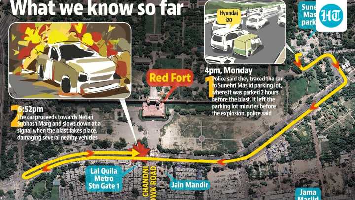 Minutes before blast: How Hyundai car moved from mosque lot to metro station