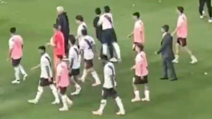 El video que no se vio del Superclásico: la piña de Salas a joven que filmaba los festejos de Boca