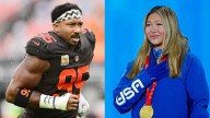 NFL star Myles Garrett on Chloe Kim: ‘She gives 100%’