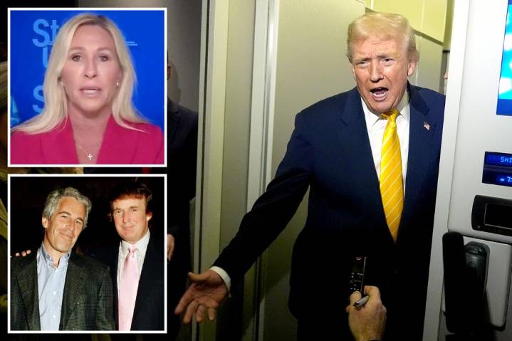 Marjorie Taylor Greene insists she still supports Trump — while repeatedly slamming him after Epstein fight