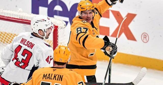 NHL roundup: Crosby, Rust lead surprising Penguins past Capitals 5