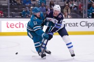 Macklin Celebrini continues scoring binge as Sharks top Jets - The Rink Live | Coverage of youth, junior, high school and college hockey