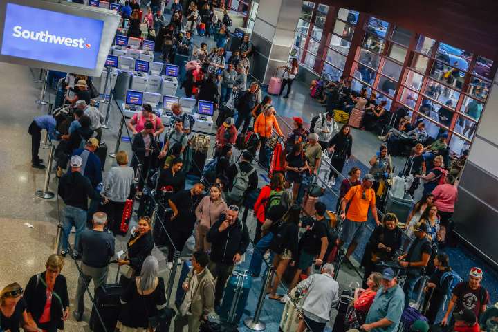 Las Vegas airport sees dozens of cancellations Tuesday as shutdown nears end