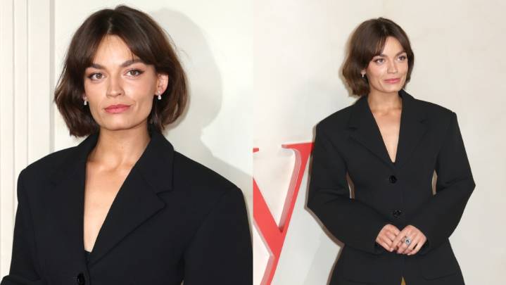 Emma Mackey Styles Loewe for 'Ella McCay' London Premiere