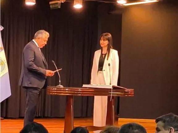 Figueroa tomó juramento a Leticia Esteves y a Hipólito Salvatori