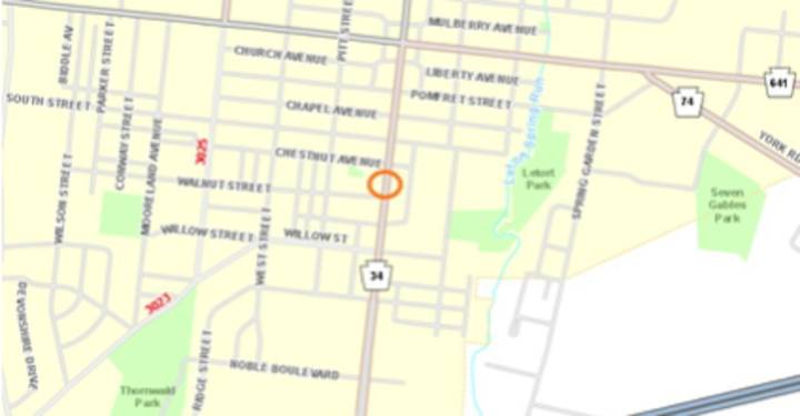 Drivers may encounter delays Wednesday on Route 34 in Carlisle