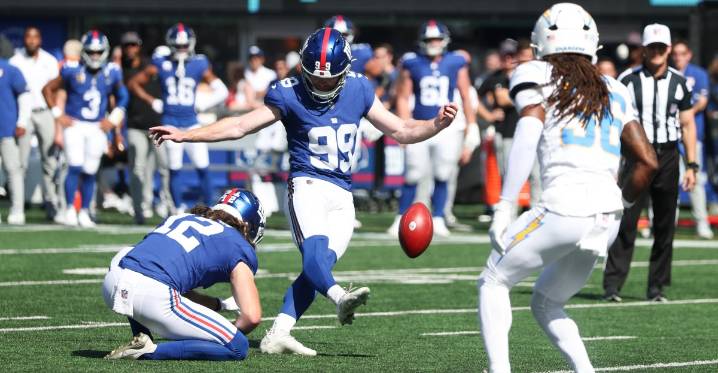 NY Giants release placekicker who missed 3 extra points in 2 weeks