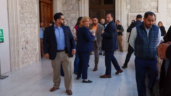 Video.- Llega Maru Campos a reunión con Secretario de Agricultura