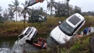 Car falls into VC canal, driver escapes with minor injuries