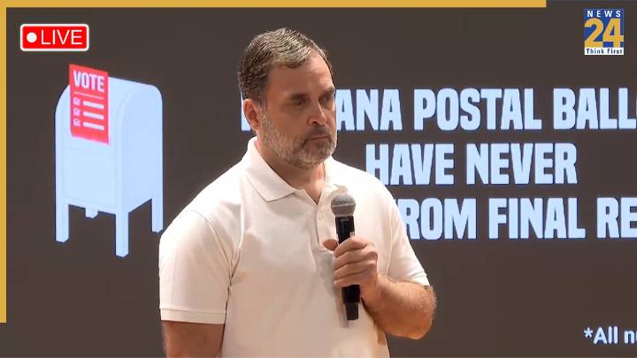 Rahul Gandhi Press Conference Live: Rahul Gandhi’s ‘hydrogen bomb’ on Haryana elections, ‘One in 8 voters are fake’