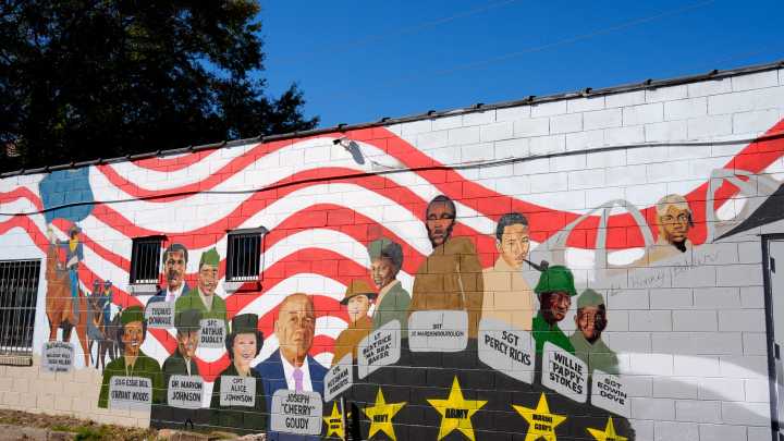 WATCH IT: New mural honoring military heroes unveiled on Laney Walker