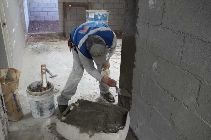 Va al 50% el centro comunitario de la Nuevo Triunfo