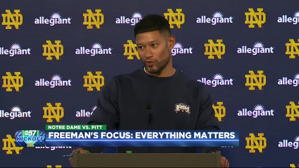 FREEMAN’S FOCUS: Marcus Freeman says every detail matters as Notre Dame prepares for Pitt