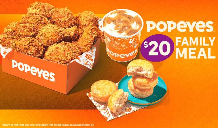 Popeyes’ new $20 Family Meal brings value and easy prep to dining table