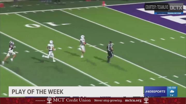 Port Neches High School's Jake Ashworth makes the week 13 Play of the Week