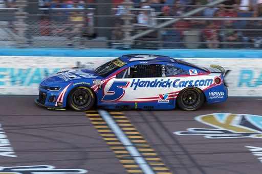 Kyle Larson wins second NASCAR championship, denying Denny Hamlin in overtime