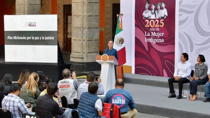 “A todas y todos los michoacanos, les decimos no están solos”, asegura Sheinbaum