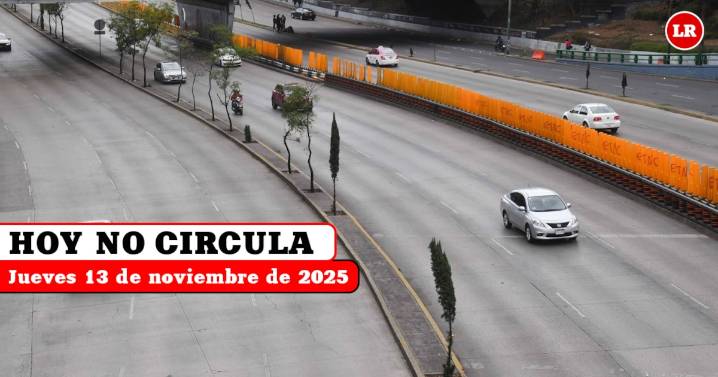 Hoy No Circula jueves 13 de noviembre 2025: qué autos y placas descansan en CDMX y Edomex