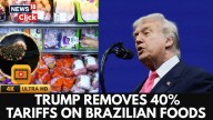 US President Donald Trump Signs Order Lifting 40% Tariffs On Brazilian Food Imports