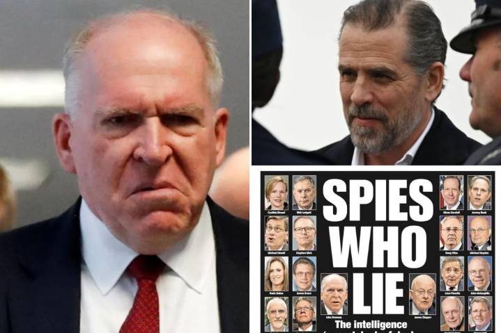 Ex CIA Director John Brennan explodes as he's confronted about Hunter Biden's laptop