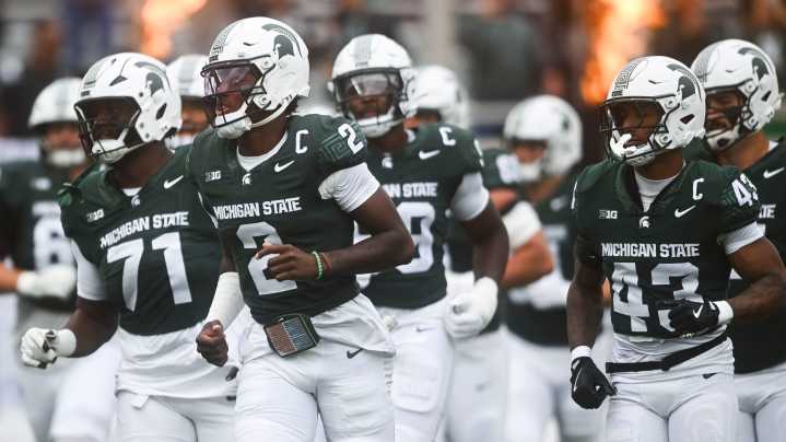 MSU QB Aidan Chiles in walking boot, will not play vs. Penn State